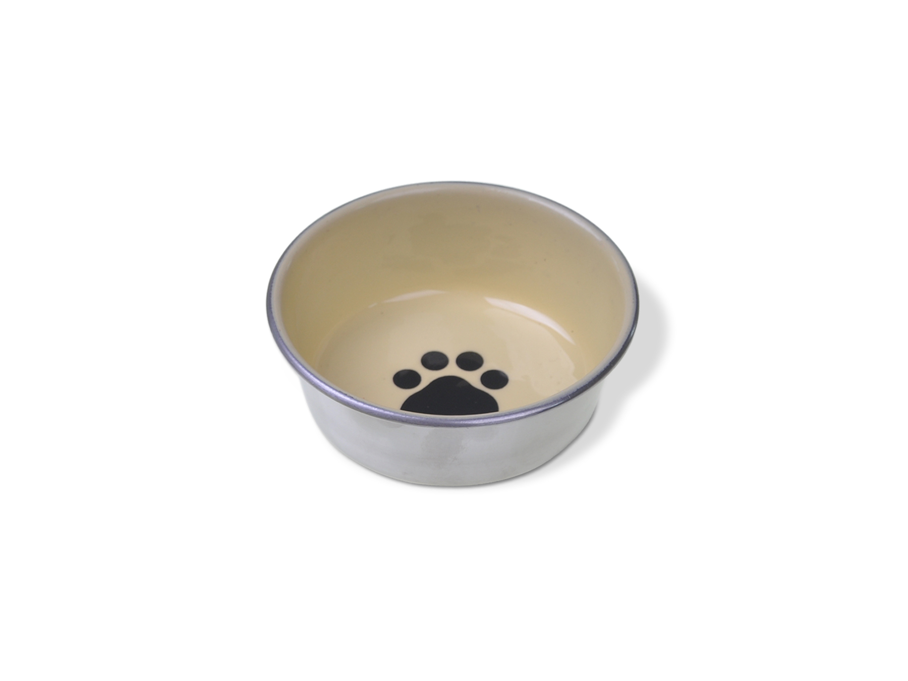 Decorated Stainless Cat Dish Van Ness Pets