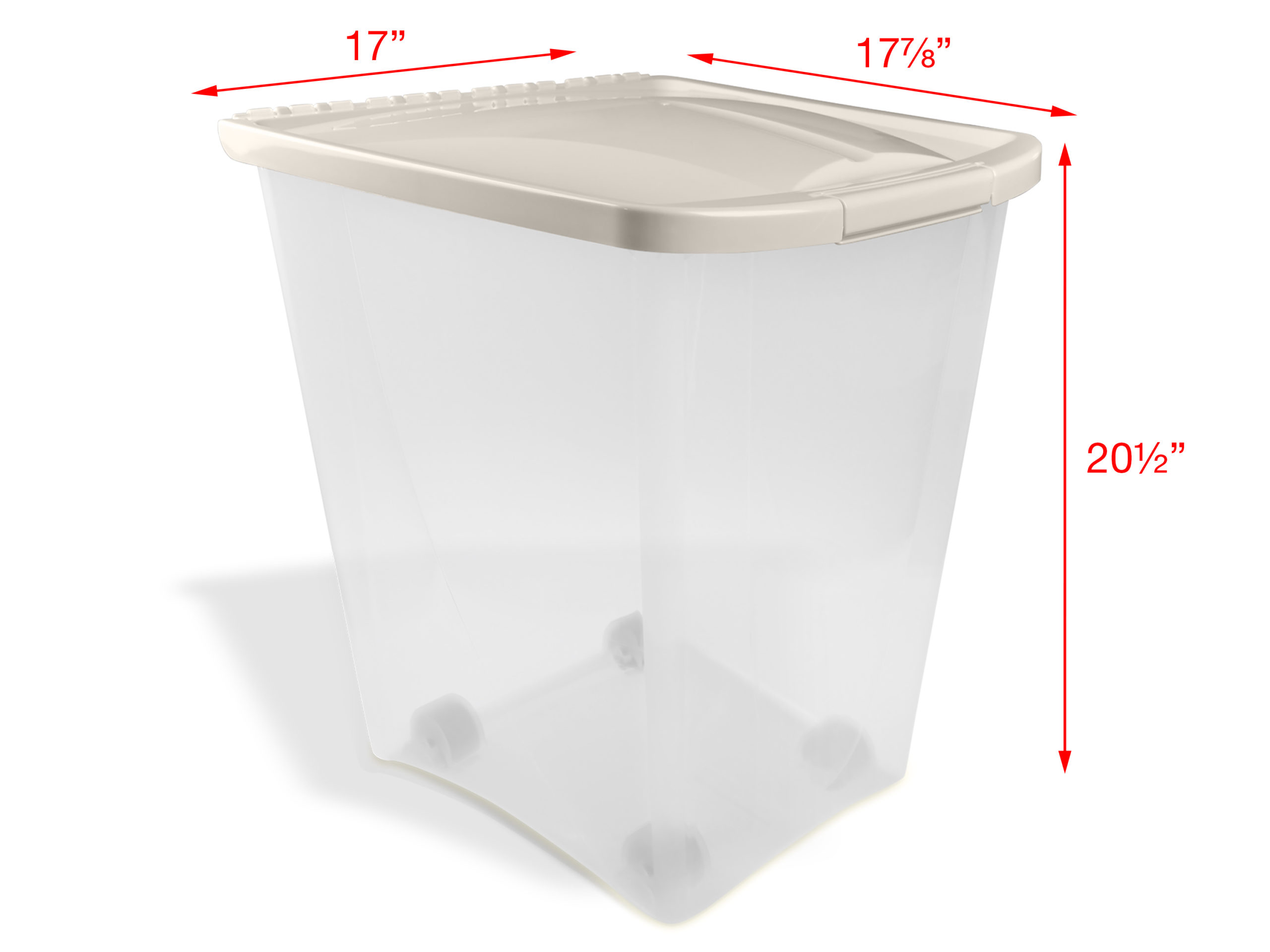 Van Ness 5-Pound Food Container with Fresh-Tite Seal (FC5) White